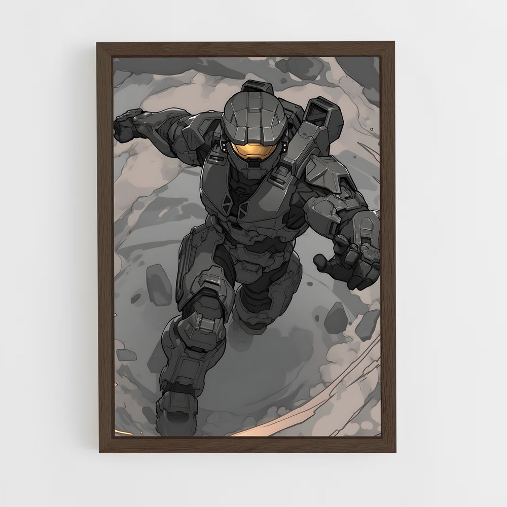 Poster Circulaire Master Chief – affiche Halo (vue 5)